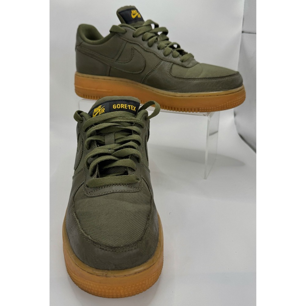 Nike Shoes Men Size 7.5 Air Force 1 Low Gore-Tex Medium Olive Waterproof Sneaker - Picture 1 of 8